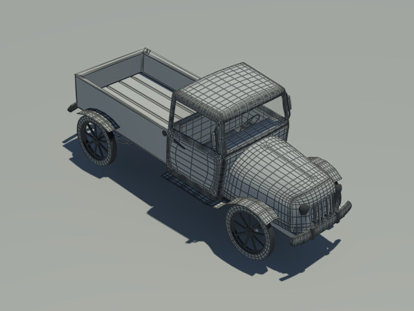 3d old truck model - old truck by Animation Anchor Line